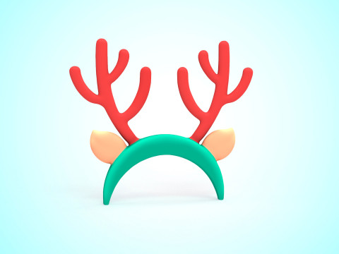 Prop125 Deer Headband 3Dモデル
