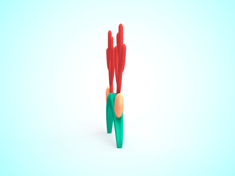 Prop125 Deer Headband 3Dモデル