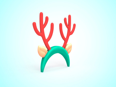 Prop125 Deer Headband 3Dモデル