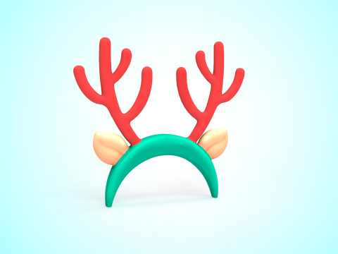 Prop125 Deer Headband 3Dモデル