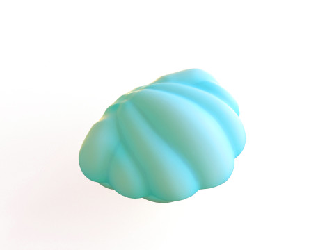 Open Clam Sea Shell 02 3D Model
