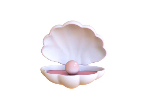 Открытый моллюск Sea Shell 05 3D Модель