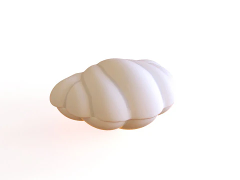 Open Clam Sea Shell 05 3D Model
