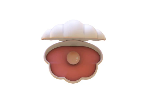Open Clam Sea Shell 05 3D Model