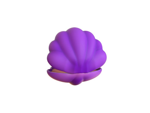 Open Clam Sea Shell 06 3D Модель