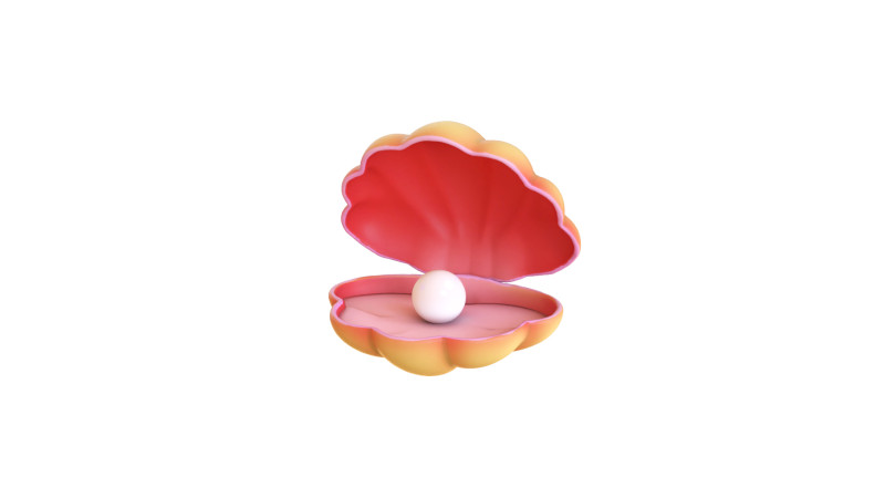 Open Clam Sea Shell 07 3Dモデル .c4d .max .obj .3ds .fbx .stl .blend 