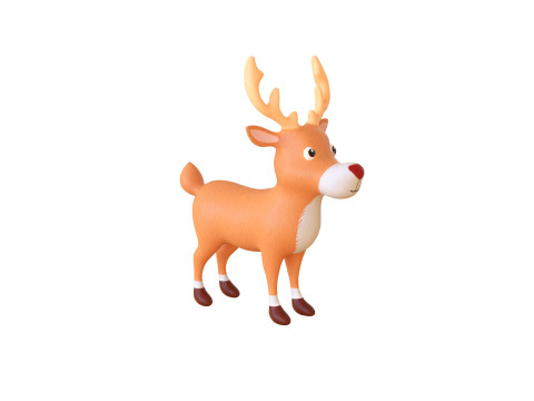 Cartoon Reindeer 3 Cute 3Dモデル