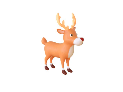 Cartoon Reindeer 3 Cute 3D Model