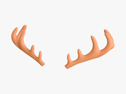 Wildlife Deer Antler 3D Model
