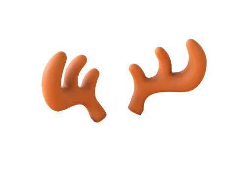 Wildlife Deer Antler 01 3D Model