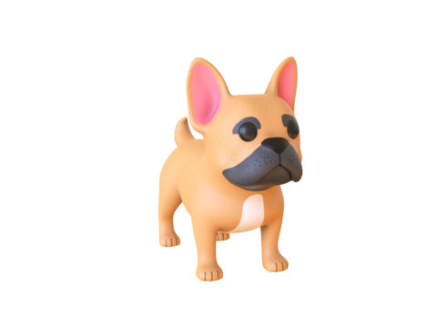Cartoon Dog v001 3D Model