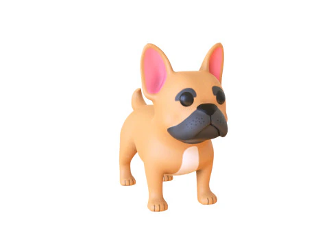 Cartoon Dog v001 3D Model
