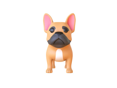 Cartoon Dog v001 3D Model
