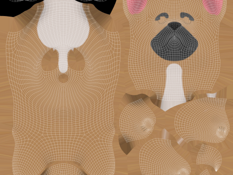 Cartoon Dog v001 3D Model