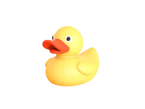 Pato de Borracha 01 Modelo 3D