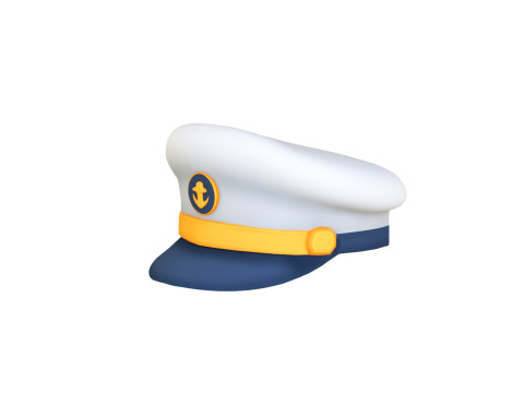 Captain Hat 001 3D मॉडल