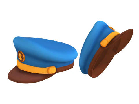 Captain Hat 002 3D Model