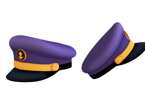 Captain Hat 004 3D Model