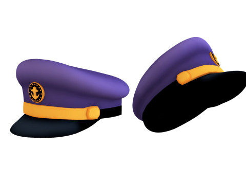 Captain Hat 004 3Dモデル