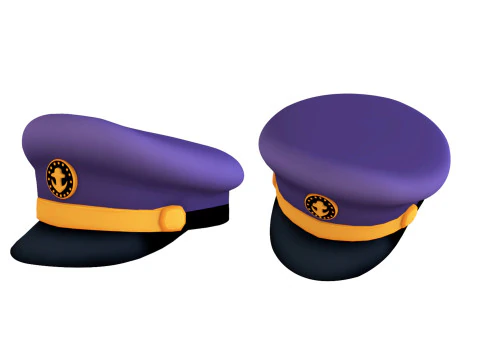 Captain Hat 004 3D Model