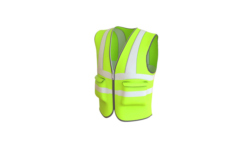 Realistic Worker Vest 004 3D Model .c4d .max .obj .3ds .fbx .stl .blend 
