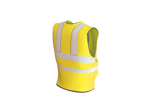 Realistic Worker Vest 006 3D Model