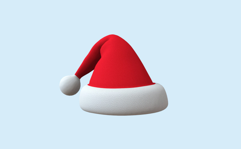 Christmas Santa Claus Hat v001 3D मॉडल .c4d .max .obj .3ds .fbx .stl .blend 