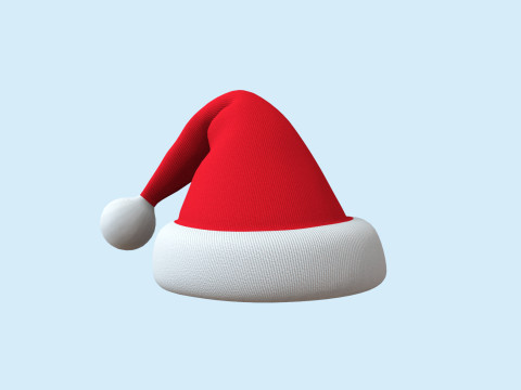 Christmas Santa Claus Hat v001 3D 모델