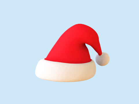 Christmas Santa Claus Hat v001 3D मॉडल