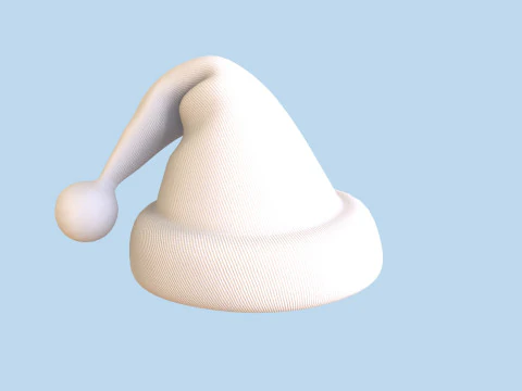 クリスマス サンタ クロースの帽子 v001 3Dモデル