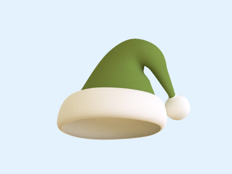 Christmas Santa Claus Hat v002 3D 모델