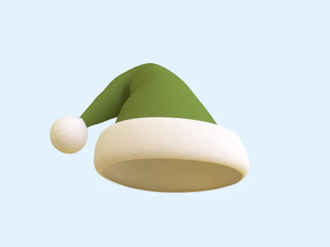 Christmas Santa Claus Hat v002 3D Model
