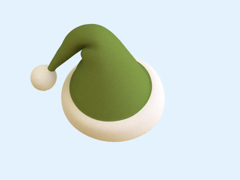 Christmas Santa Claus Hat v002 3D Model