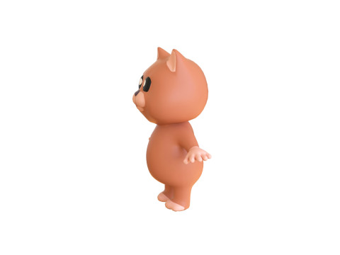 High-Quality 3D Cartoon Cat Animated 3Dモデル