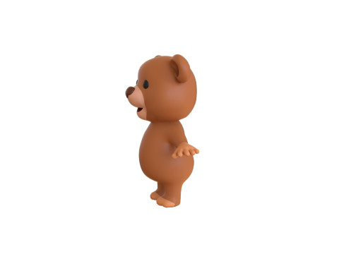 High-Quality 3D Cartoon Bear Animated 3D Model