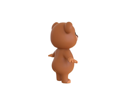 High-Quality 3D Cartoon Bear Animated 3D Model