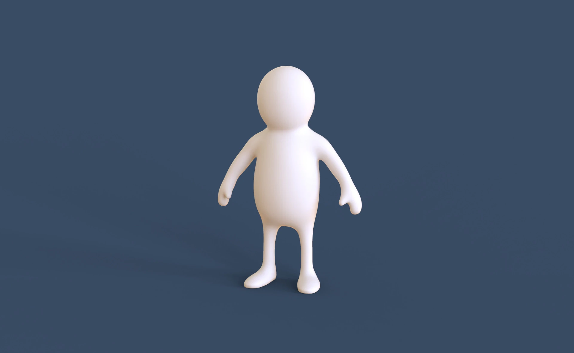 Stickman Rigged Low Poly 3D Model .c4d .max .obj .3ds .fbx .stl .blend