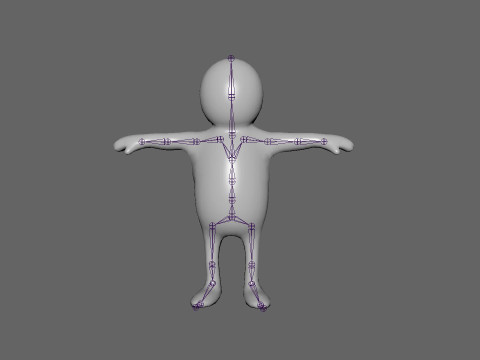 Stickman Rigged Low Poly 3Dモデル