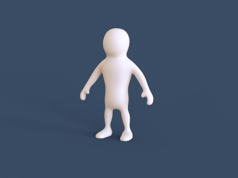 Stickman 01 Rigged Low Poly Modèle 3D