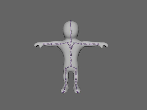 Stickman 01 Rigged Low Poly 3D Model