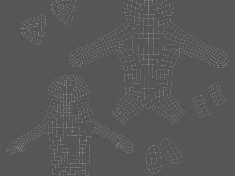 Stickman 01 Rigged Low Poly 3Dモデル