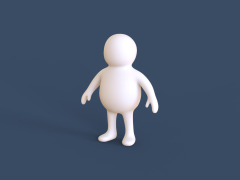 Stickman 05 Rigged Low Poly Modèle 3D