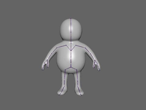 Stickman 05 Rigged Low Poly 3Dモデル