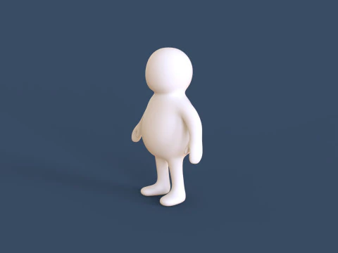 Stickman 05 Rigged Low Poly 3D Model