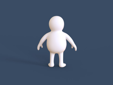 Stickman 05 Rigged Low Poly 3Dモデル