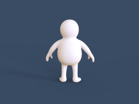 Stickman 05 Rigged Low Poly 3D Model