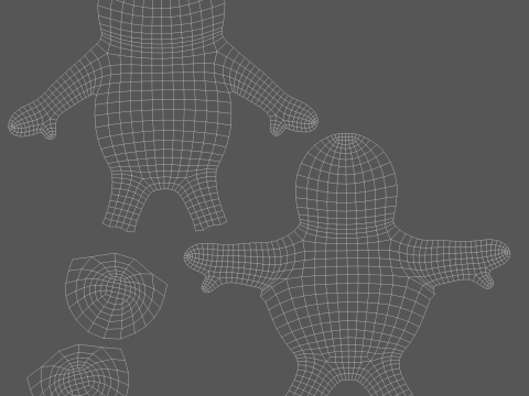 Stickman 05 Rigged Low Poly 3Dモデル
