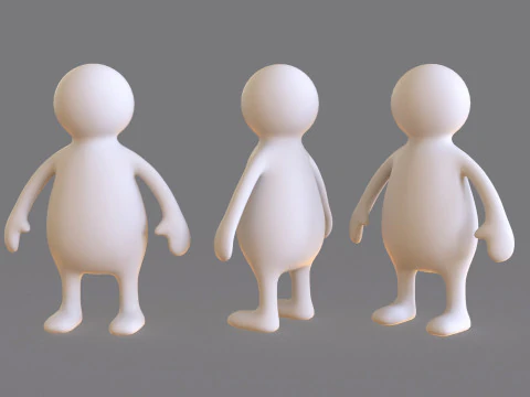 Stickman 06 Rigged Low Poly 3D Model