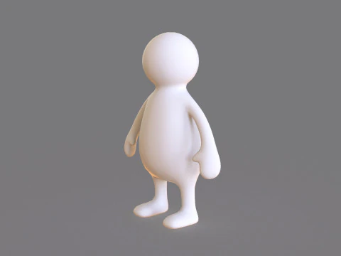 Stickman 06 Rigged Low Poly 3D Model