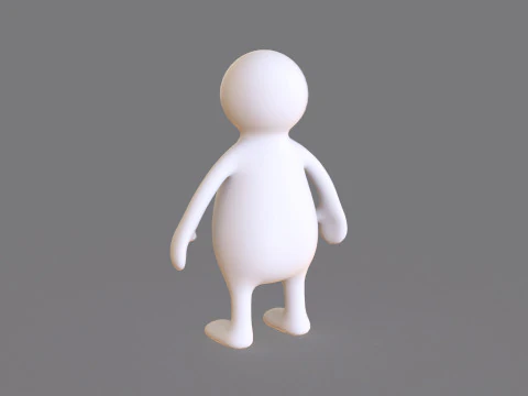 Stickman 06 Rigged Low Poly 3D Model